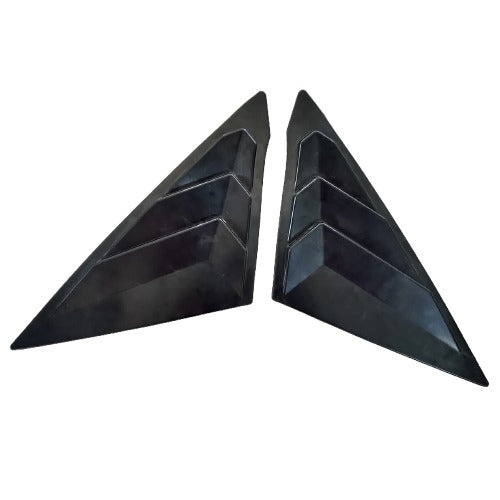 Honda Civic Quarter Glass Evo Rack Louver Vents Black- 2022-2024