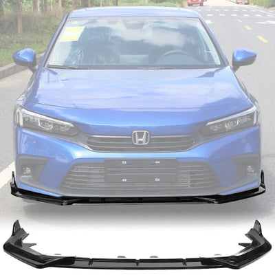 Honda Civic Front Bumper Lip Glossy Black