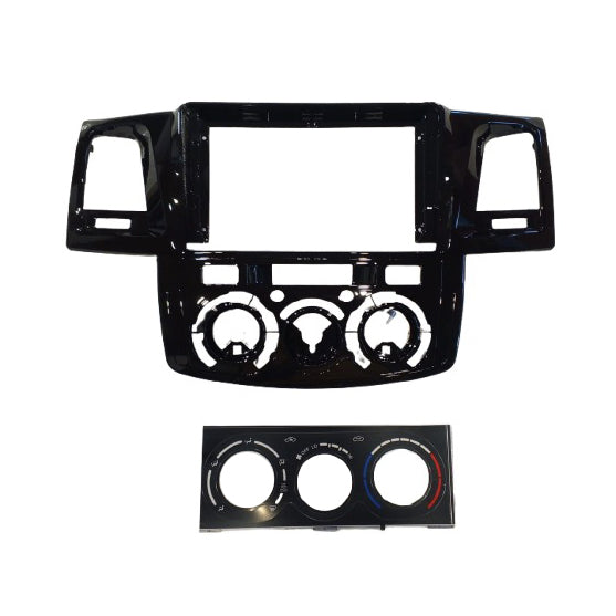 Toyota Hilux Vigo Revo LCD Frame With Grip Glossy Black 10 Inches