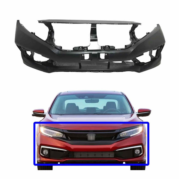 Honda Civic X Front Bumper with Lower Grill