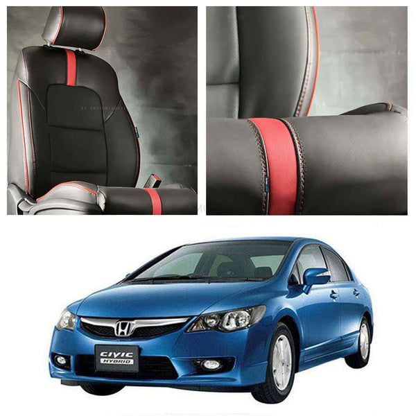 Honda Civic Type R Black Red Seat Covers