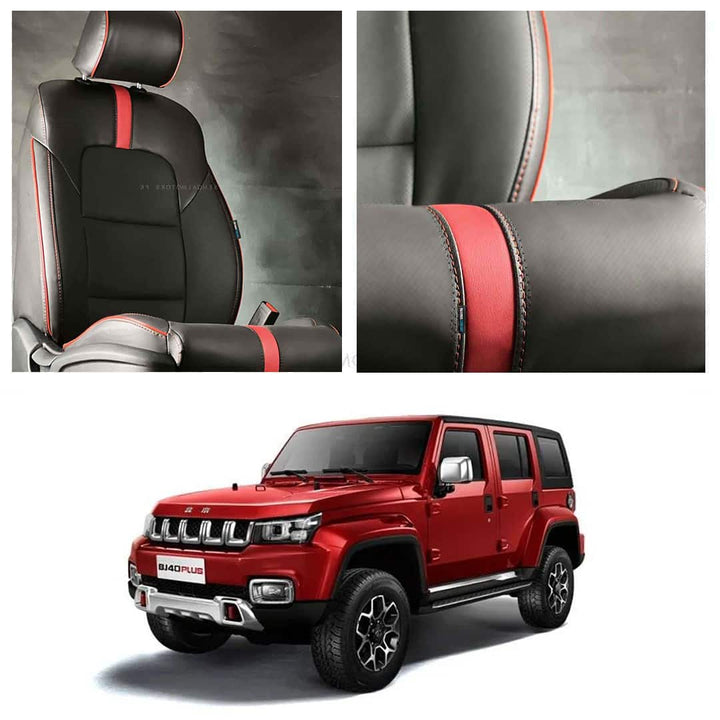 BAIC BJ40 Type R Black Red Seat Covers