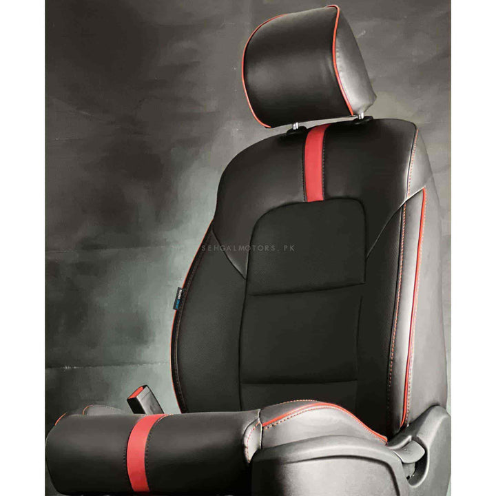 Audi E Tron Type R Black Red Seat Covers - Model 2020-2025