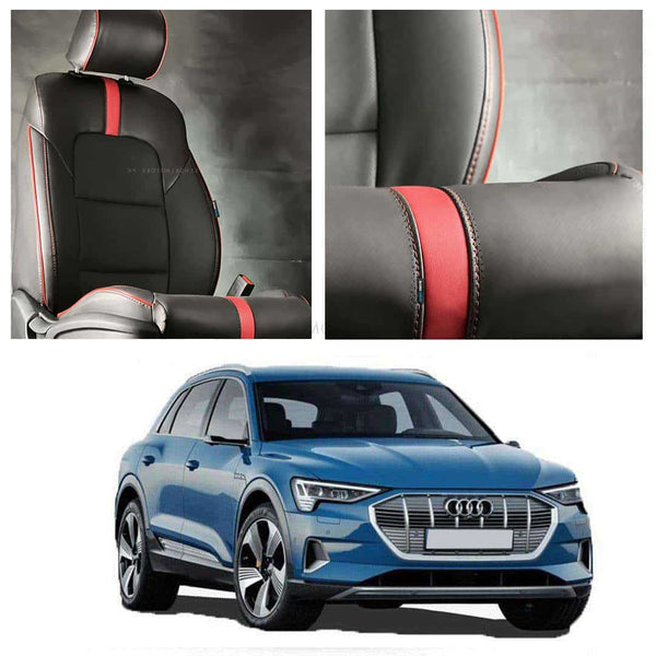 Audi E Tron Type R Black Red Seat Covers - Model 2020-2025