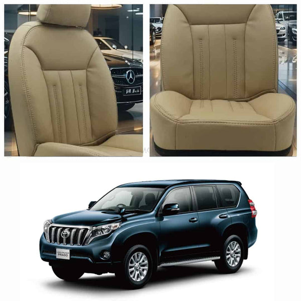 Toyota Prado Audi Design Beige Seat Covers 2009-2018