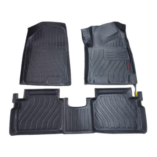 Hyundai Elantra Hybrid TPE Floor Mat Black 3 Pcs 2025-2026