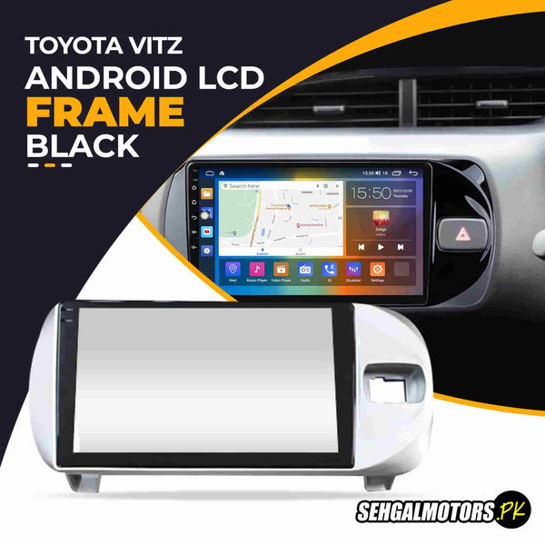 Toyota Vitz Android LCD Frame With Grip Silver 9 Inches 2018-2024