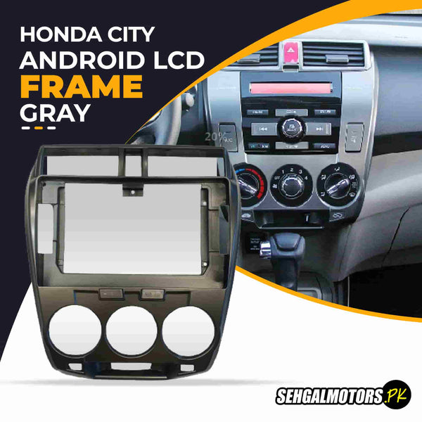 Honda City Android LCD Frame With Grip Gray 10 Inches