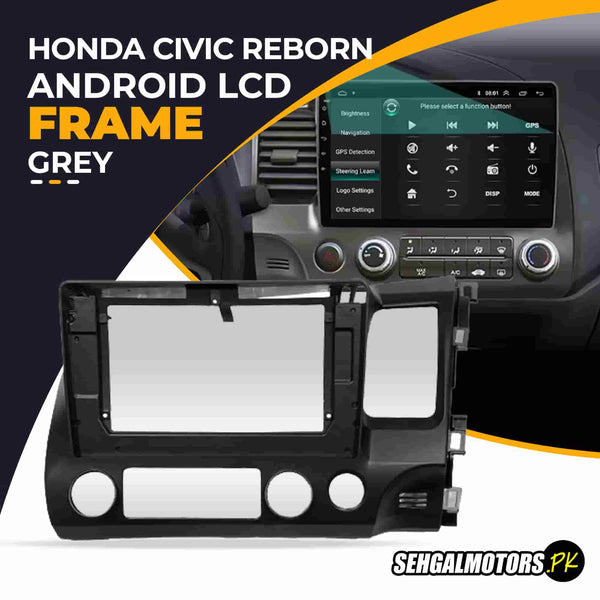 Honda Civic Reborn Android LCD Frame With Grip Grey 10 Inches