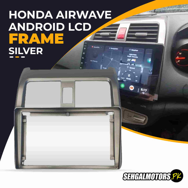Honda Airwave Android LCD Frame With Grip 9 Inches Silver 2005-2010