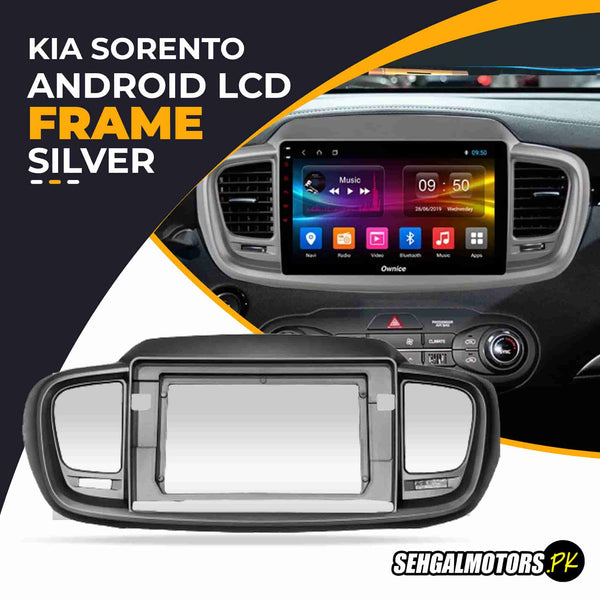 KIA Sorento Android LCD Frame With Grip Silver 10 Inches 2021-2024