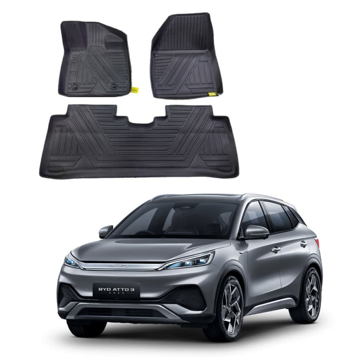 BYD Atto 3 TPE Floor Mat Black 3 Pcs 2025-2026