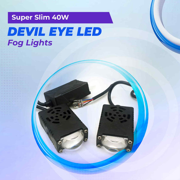 Super Slim 40W Devil Eye LED Fog Lights (Set of 2)