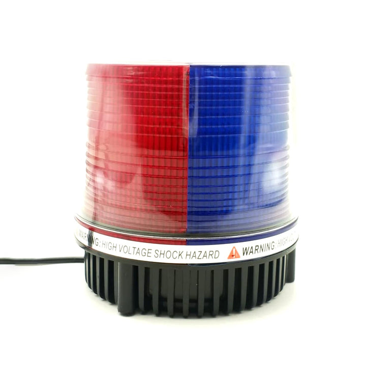 Police Car Roof Revolving Magnet Flasher LED 12V 10.5x11.5cm Red Blue