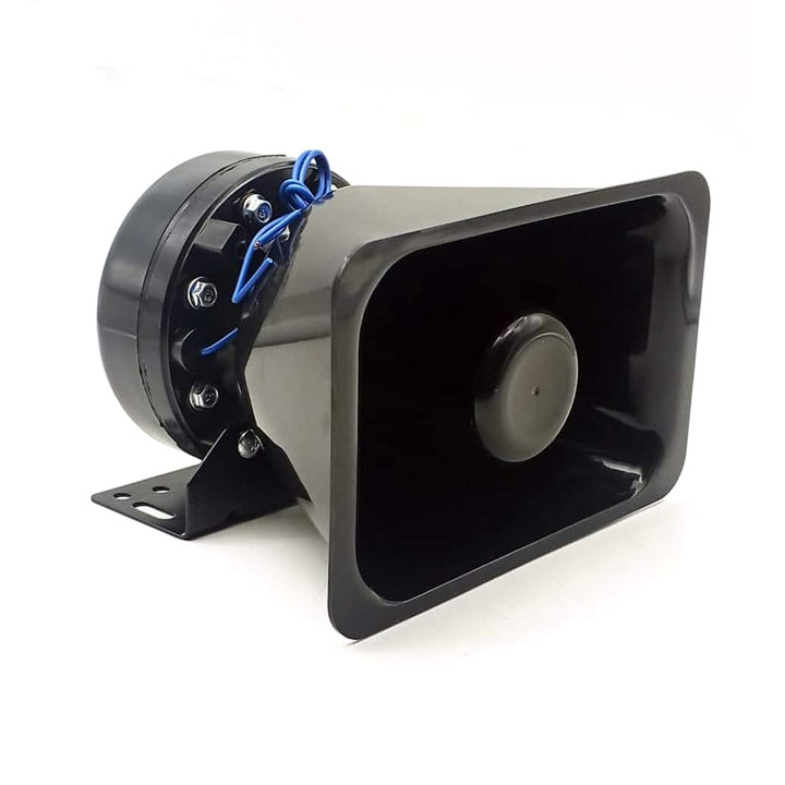 Loud Electric Police Siren 6 Sounds Horn with Mic 100W