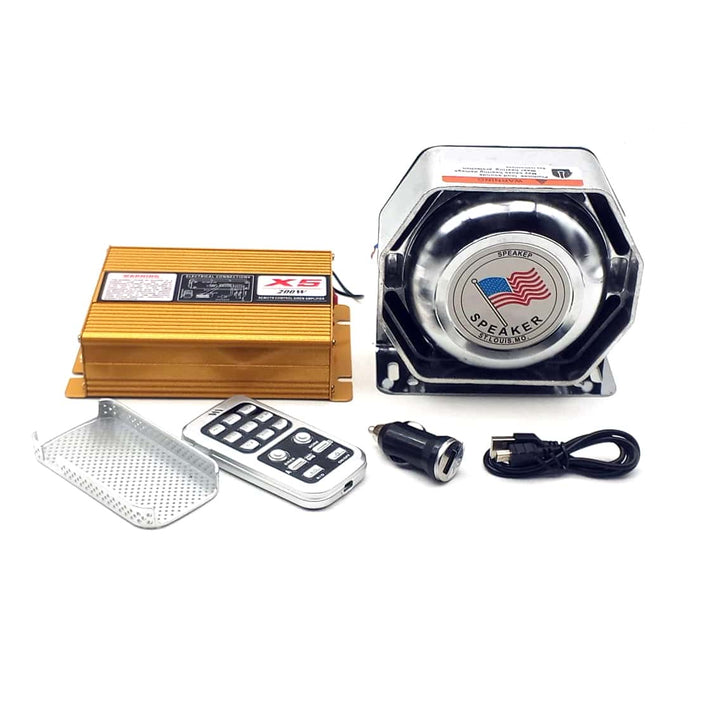 Super High Magnetic Flat Speaker with Amp & Wireless MIC 200W