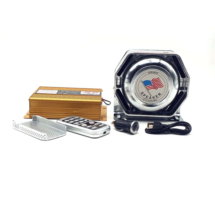 Super High Magnetic Flat Speaker with Amp & Wireless MIC 200W