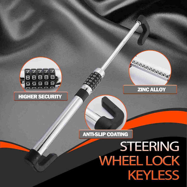 Car Security Anti Theft Password Protected Steering To Clutch Lock