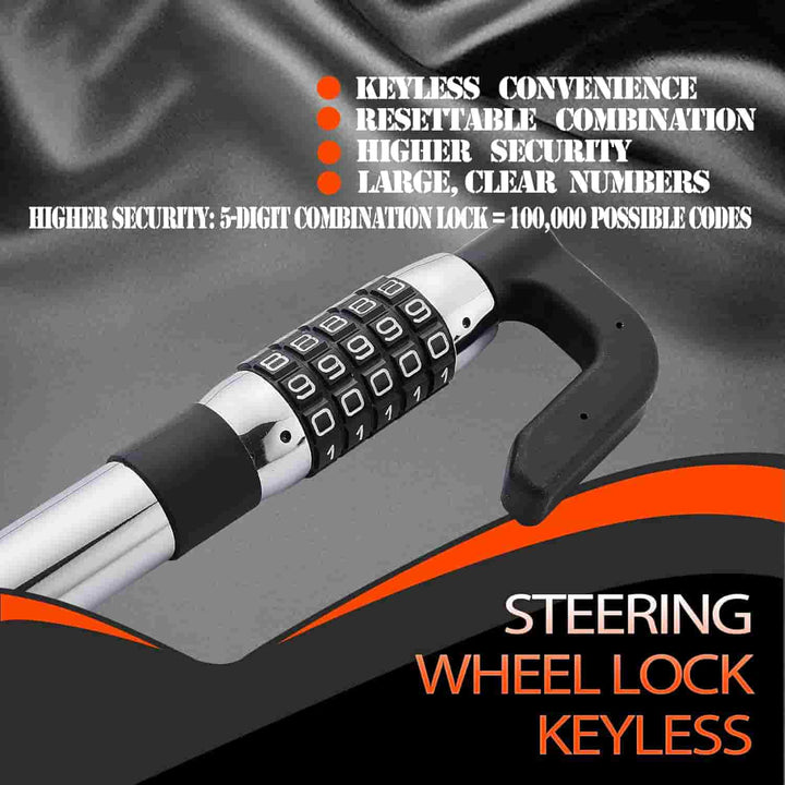 Car Security Anti Theft Password Protected Steering To Clutch Lock