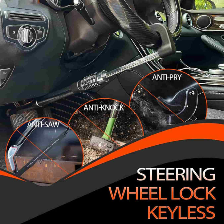 Car Security Anti Theft Password Protected Steering To Clutch Lock