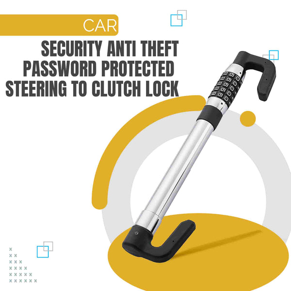 Car Security Anti Theft Password Protected Steering To Clutch Lock