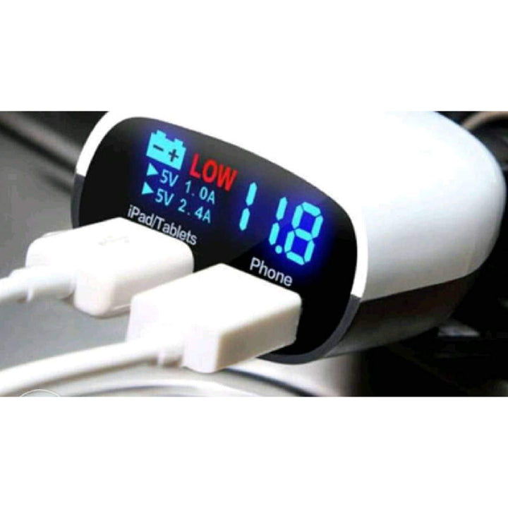 LED Dual USB Mobile Car Mobile Charger - 3.4 A