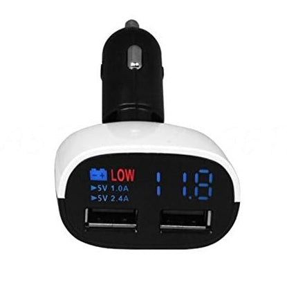 LED Dual USB Mobile Car Mobile Charger - 3.4 A
