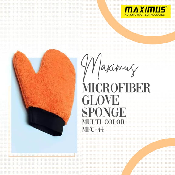 Maximus Microfiber Glove MFC-44 Multi Color Car Wash Sponge