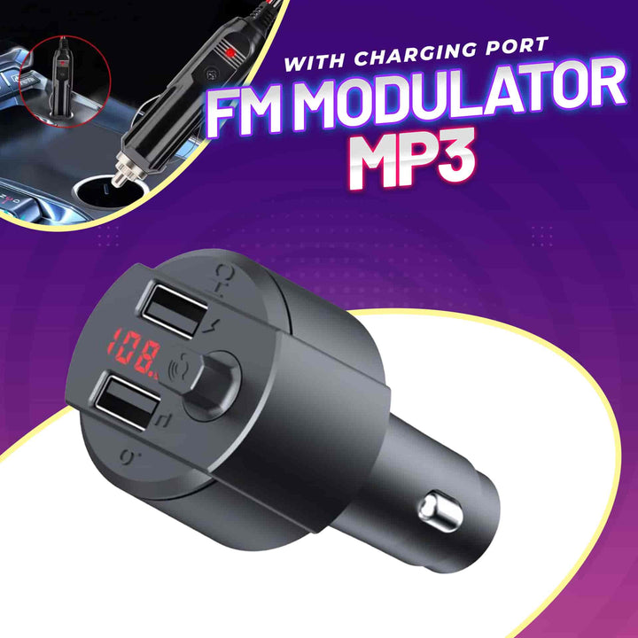 CARG9 C4 FM Modulator MP3 with Charging Port