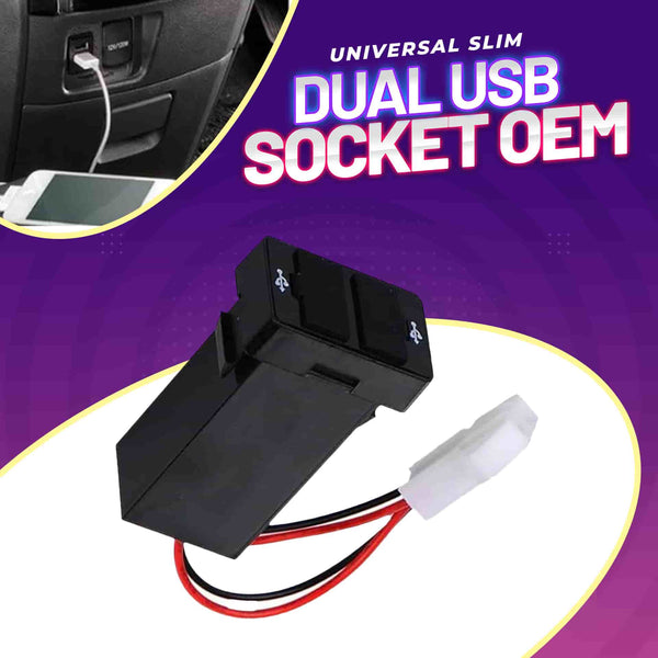 Toyota VIGO In-Dash Dual USB Socket OEM Quality For Car Dashboard