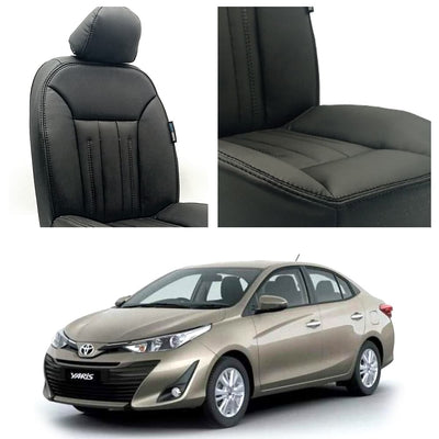 Toyota Yaris Audi Design Black Seat Covers