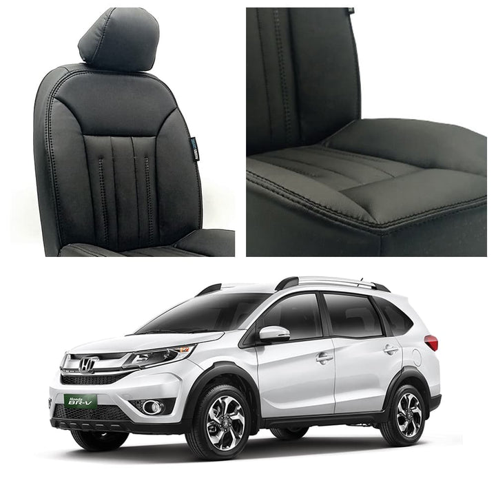 Honda BRV Audi Design Black Seat Covers 7 Seater