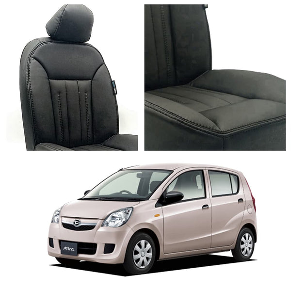Daihatsu Mira Audi Design Black Seat Covers