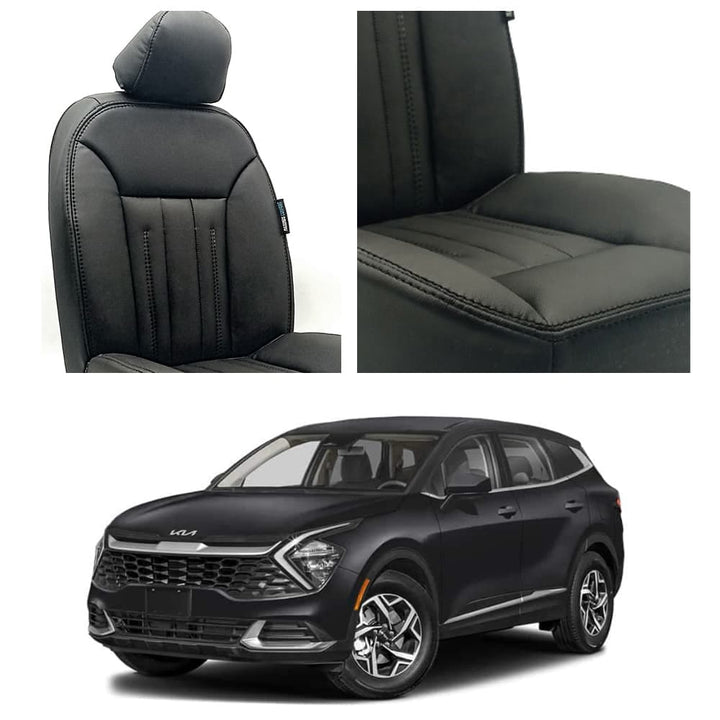 KIA Sportage Audi Design Black Seat Covers
