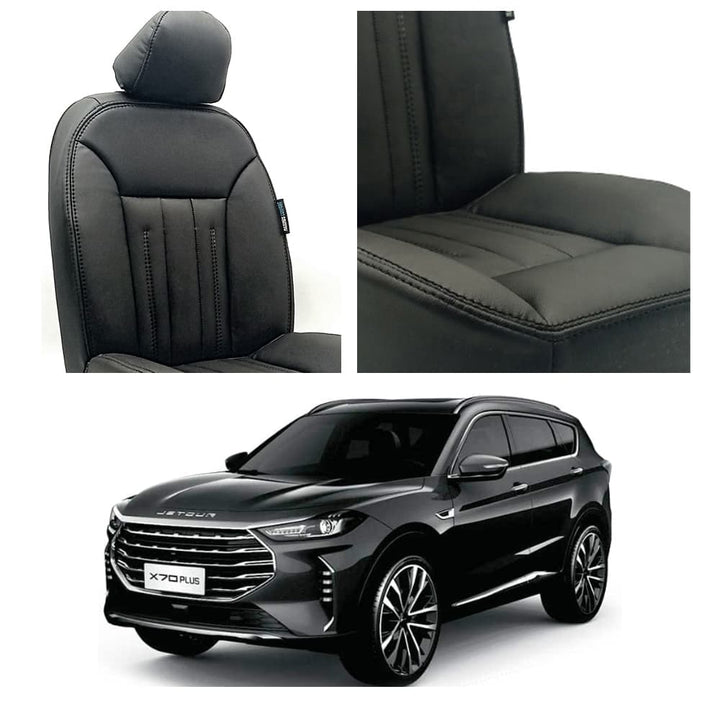 Jetour X70 Plus Audi Design Black Seat Covers 2025-2026