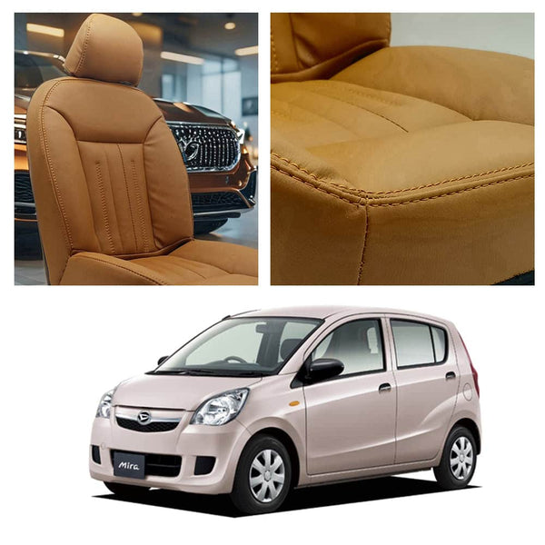 Daihatsu Mira Audi Design Brown Seat Covers