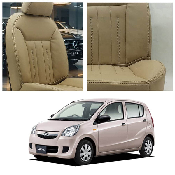 Daihatsu Mira Audi Design Beige Seat Covers
