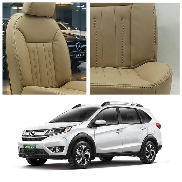 Honda BRV Audi Design Beige Seat Covers 7 Seater