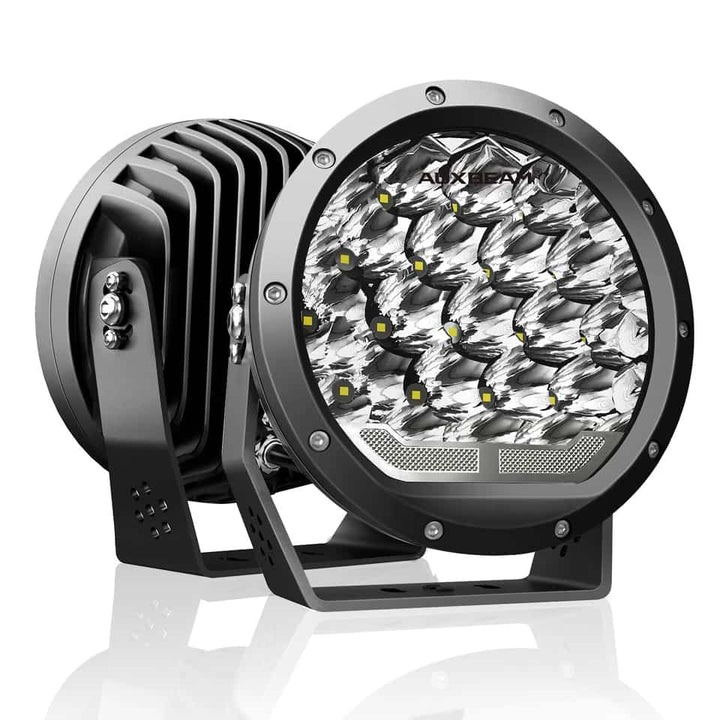 Jeep Fog Lamps Bumper Light Black Large Pair