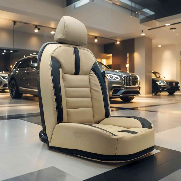 Jetour X70 Plus Hockey Design Beige Black Seat Covers 2025-2026