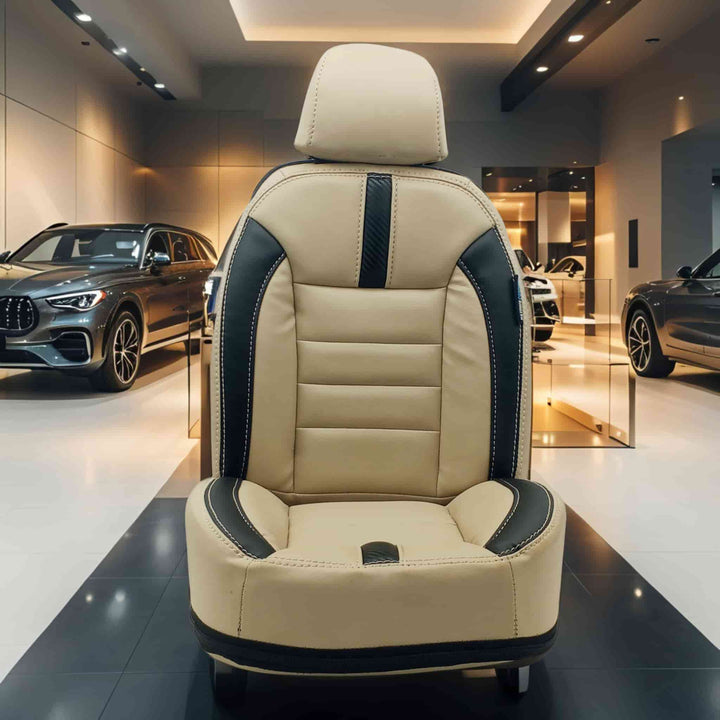 Jetour X70 Plus Hockey Design Beige Black Seat Covers 2025-2026