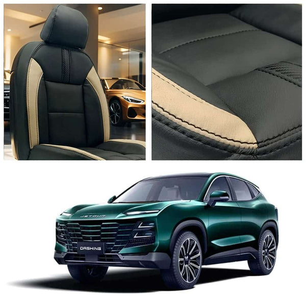 Jetour Dashing Type R Black Beige Seat Covers 2025-2026