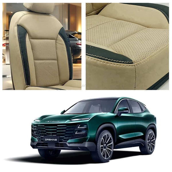 Jetour Dashing Breathable Beige Black Seat Covers 2025-2026
