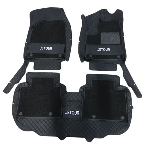 Jetour Dashing 10D Floor Mats - Black With Black Grass 2025-2026