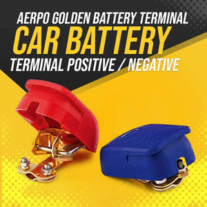 Aero Golden Battery Terminal - Multi - Car Battery Terminal Positive /Negative Car Battery Connector