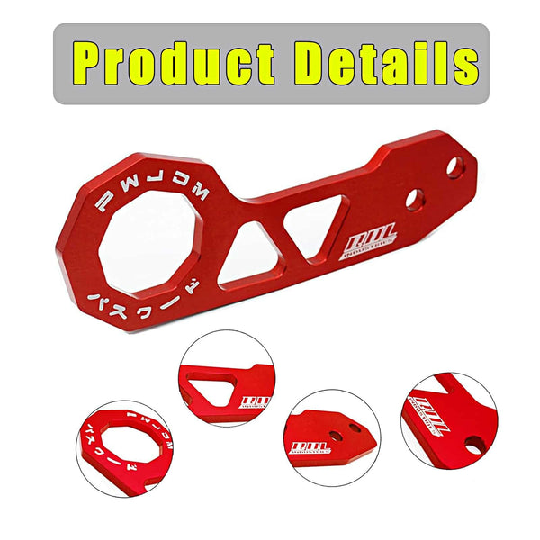 Password JDM Rear Tow Hook - Red