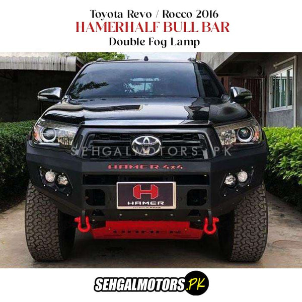 Toyota Revo / Rocco 2016 Hamer Half Bull Bar Double Fog Lamp