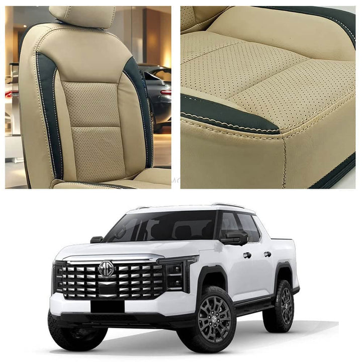 MG U9 Breathable Beige Black Seat Covers