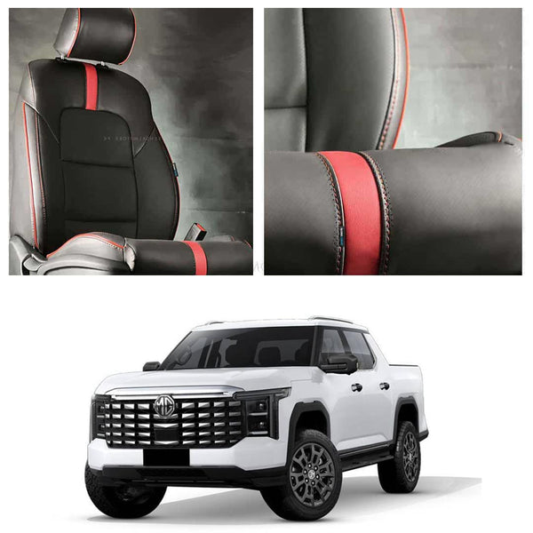 MG U9 Type R Black Red Seat Covers
