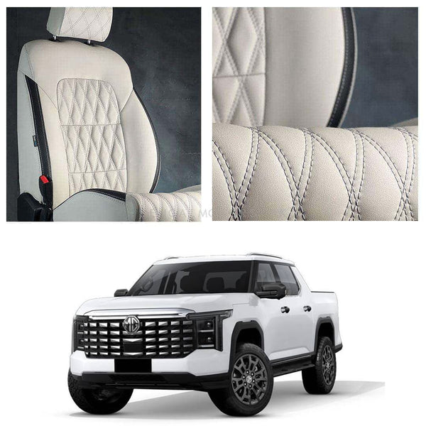 MG U9 Diamond Cut Beige Black Seat Covers 2025-2026